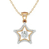 Star-Studded Solitaire Pendant