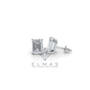 Emerald Solitaire Stud Earring