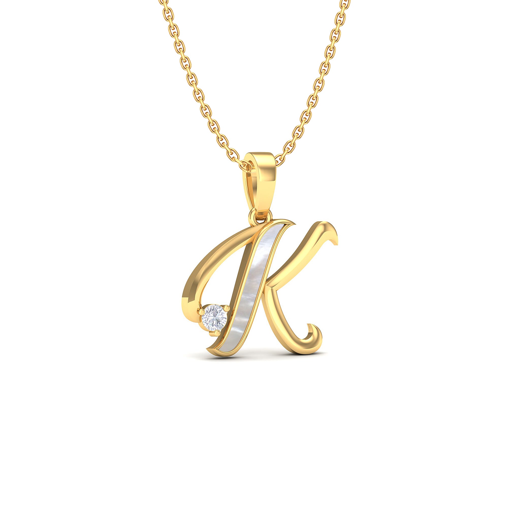 Alphabet K Pendant