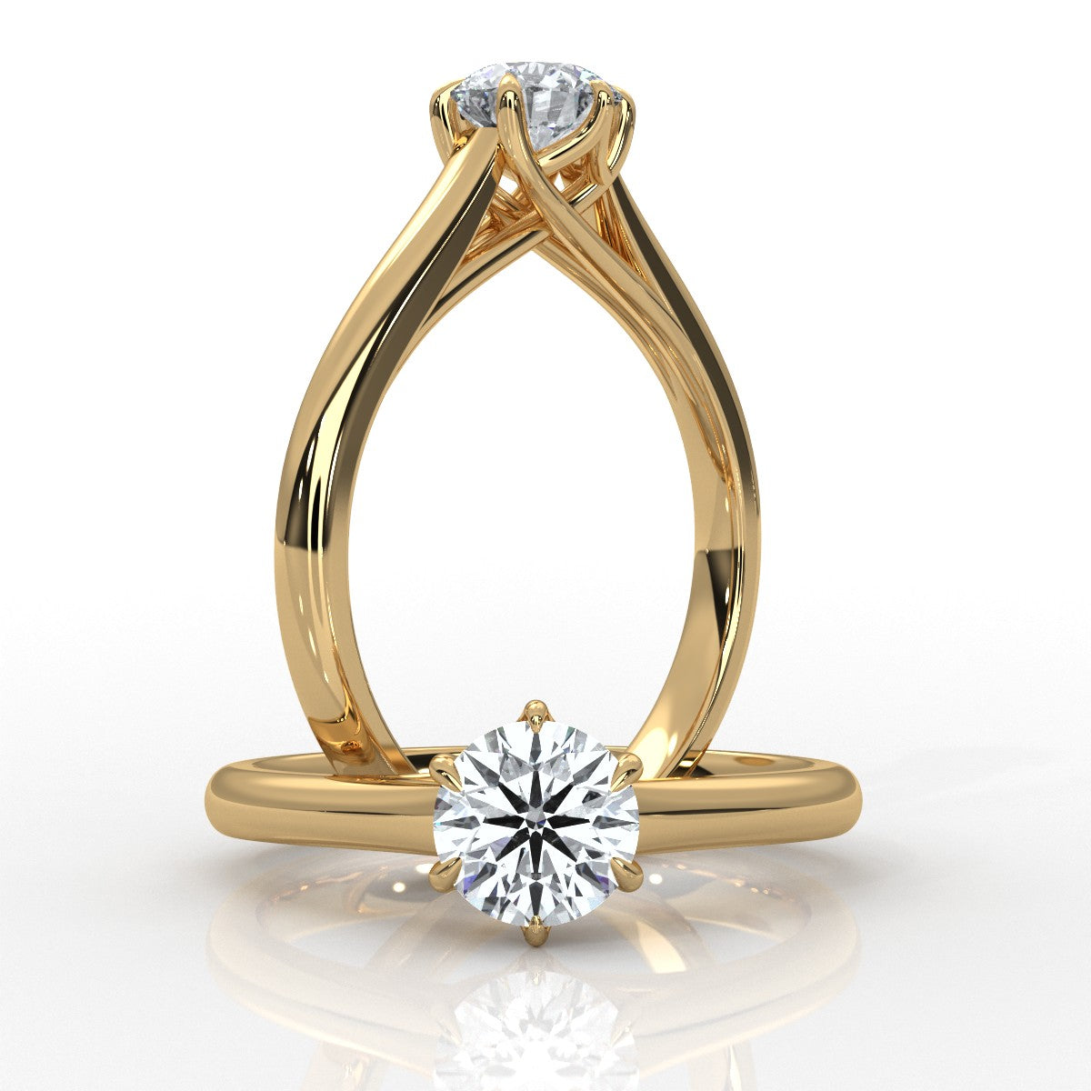 Elegant - Gold Lab Grown Diamond Ring For Women