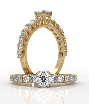 Maxim - Gold Lab Grown Diamond Earrings For Women