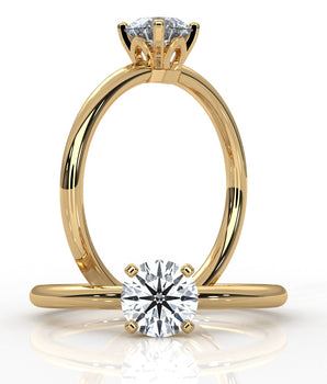 Floret - Gold Lab Grown Diamond Ring For Women