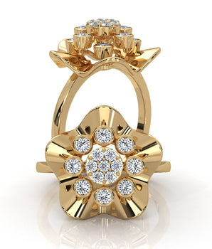 Bloom - Gold Lab Grown Diamond Ring For Women
