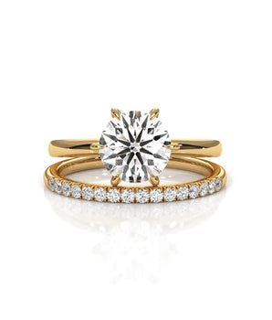 Sinfonia - Gold Lab Grown Diamond Ring For Women