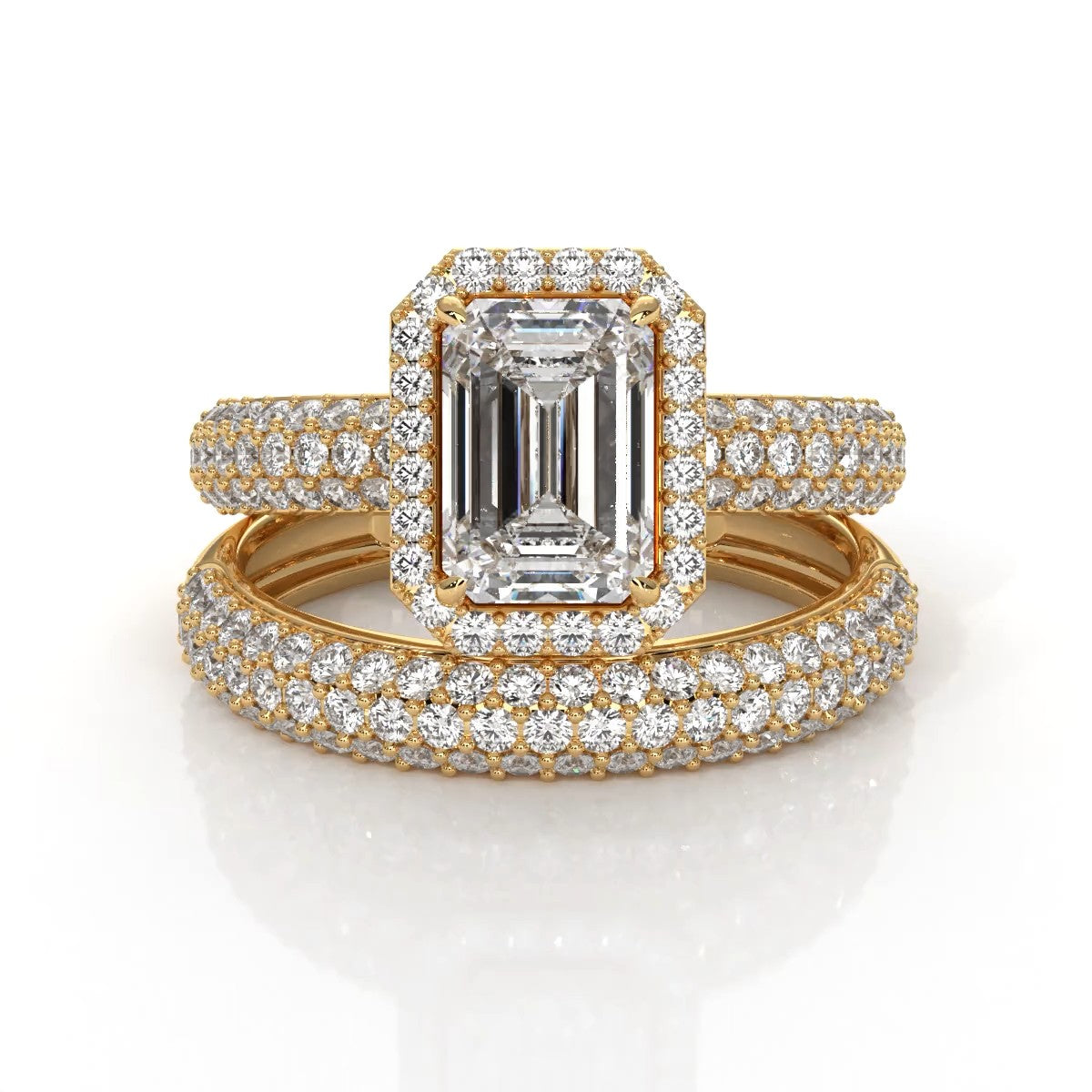 Gold Galleria Solitaire - lab grown diamond ring