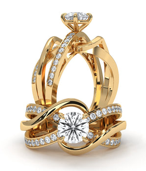 Prong - Gold Lab Grown Diamond Ring For Women