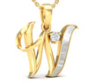 Alphabet W Pendant