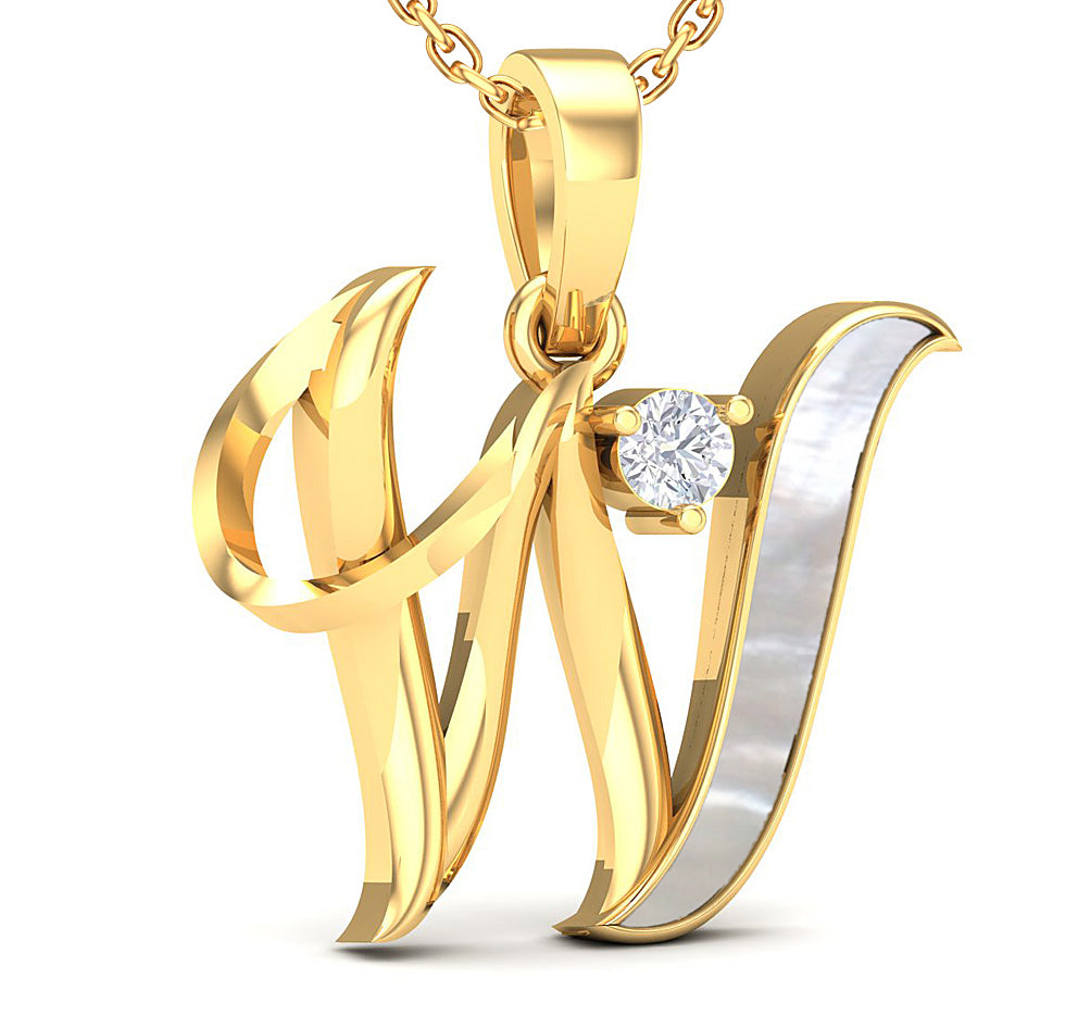 Alphabet W Pendant