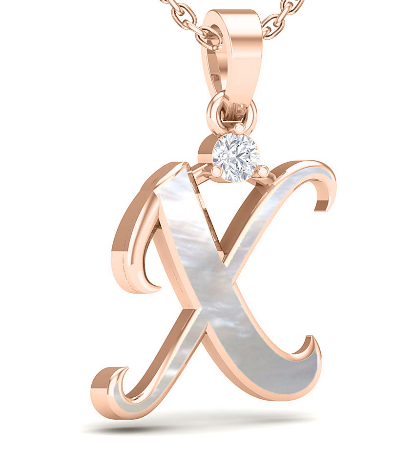 Alphabet X Pendant