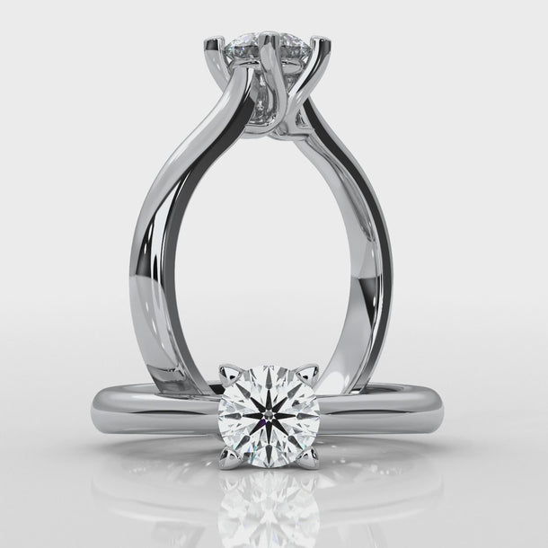 Amor - White Gold Lab Grown Diamond Ring For Women