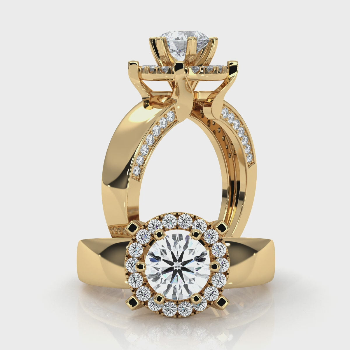 Contra -  Gold Lab Grown Diamond Ring For Women