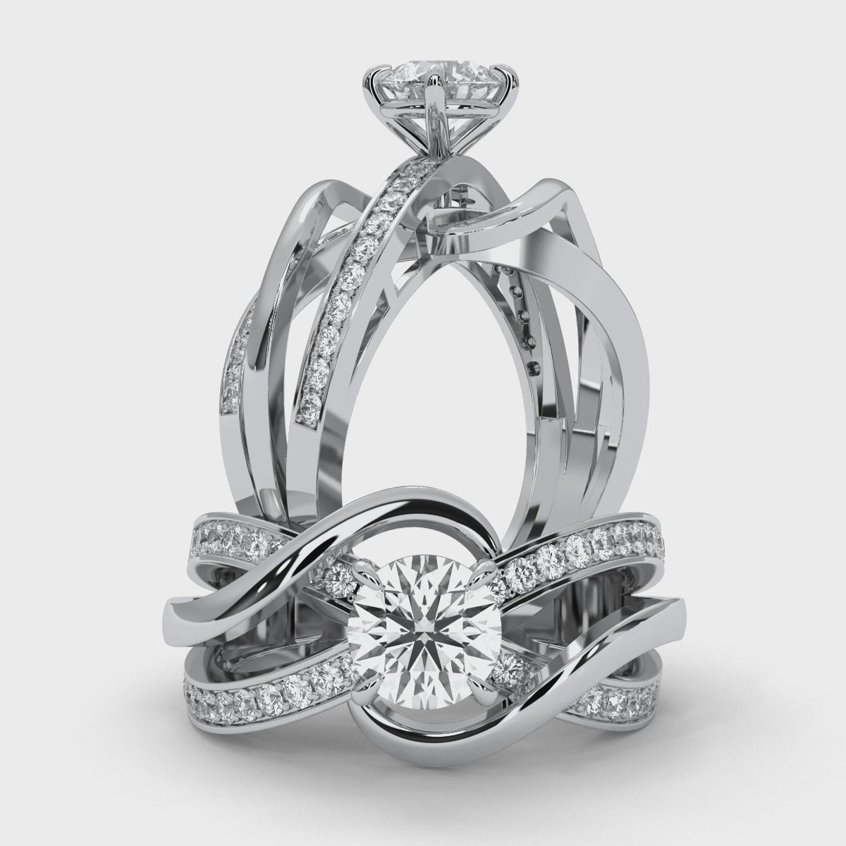 Prong - White Gold Lab Grown Diamond Ring For Women