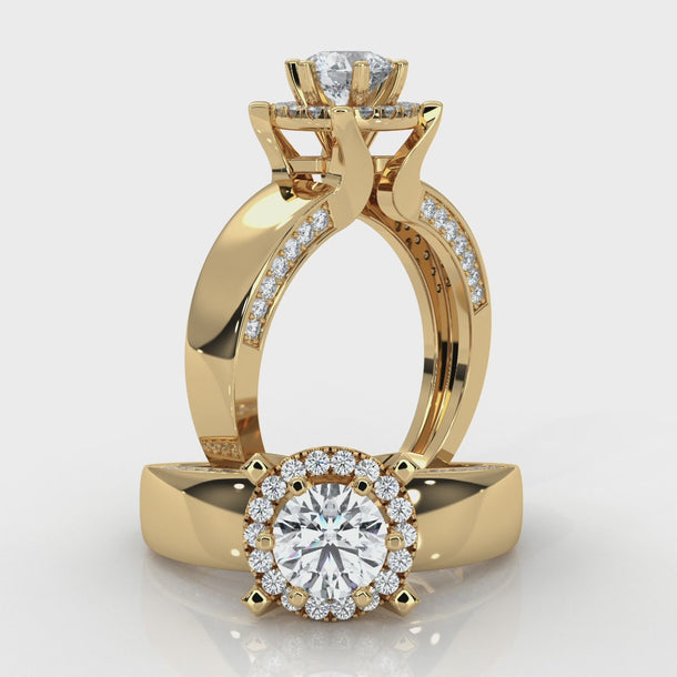 Aura - Gold Lab Grown Diamond Ring For Women