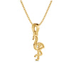 Pink Sunset Flamingo Pendant