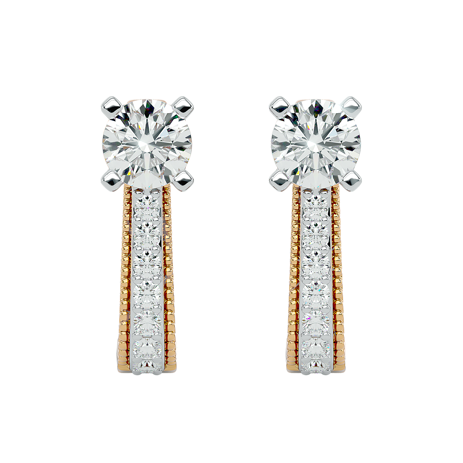 Cluster Solitaire Earring