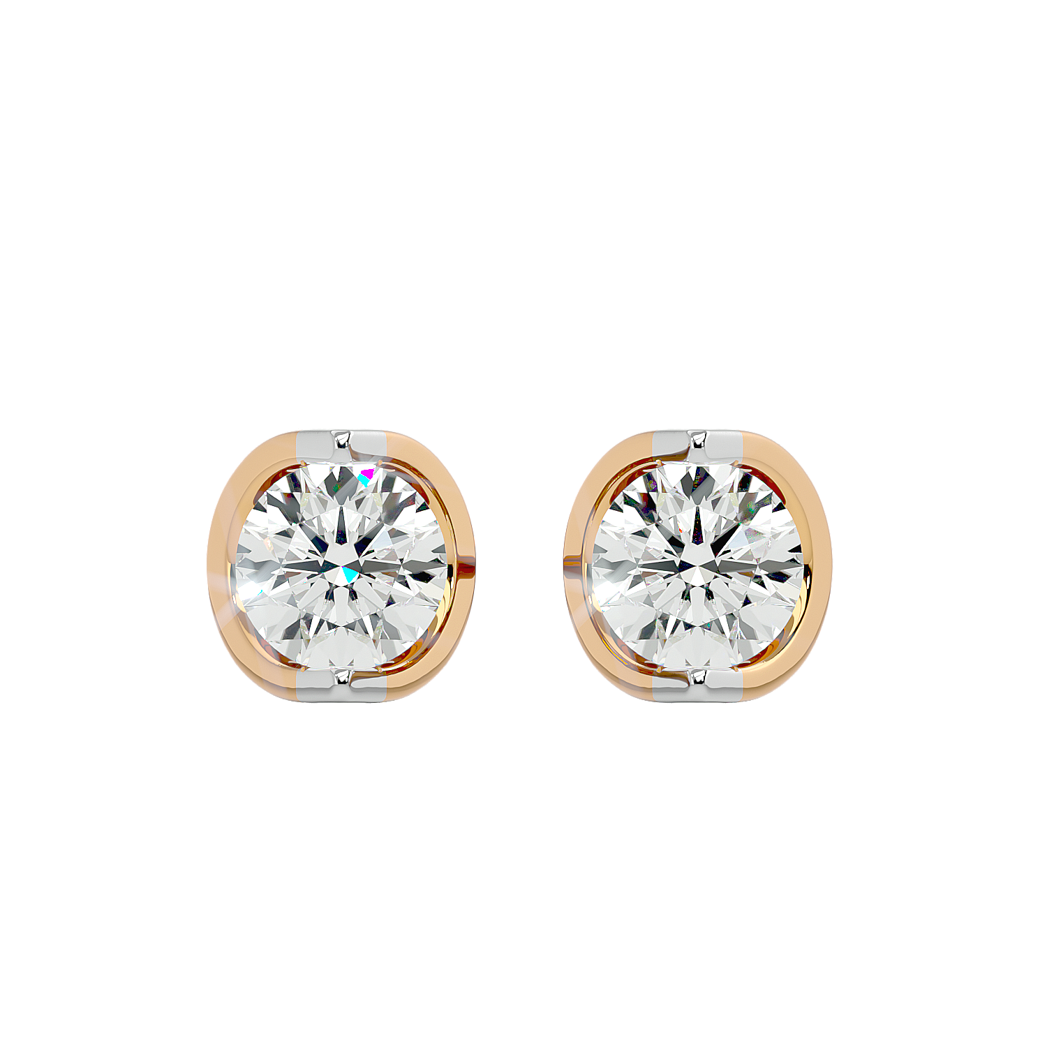 Halo Solitaire Earring