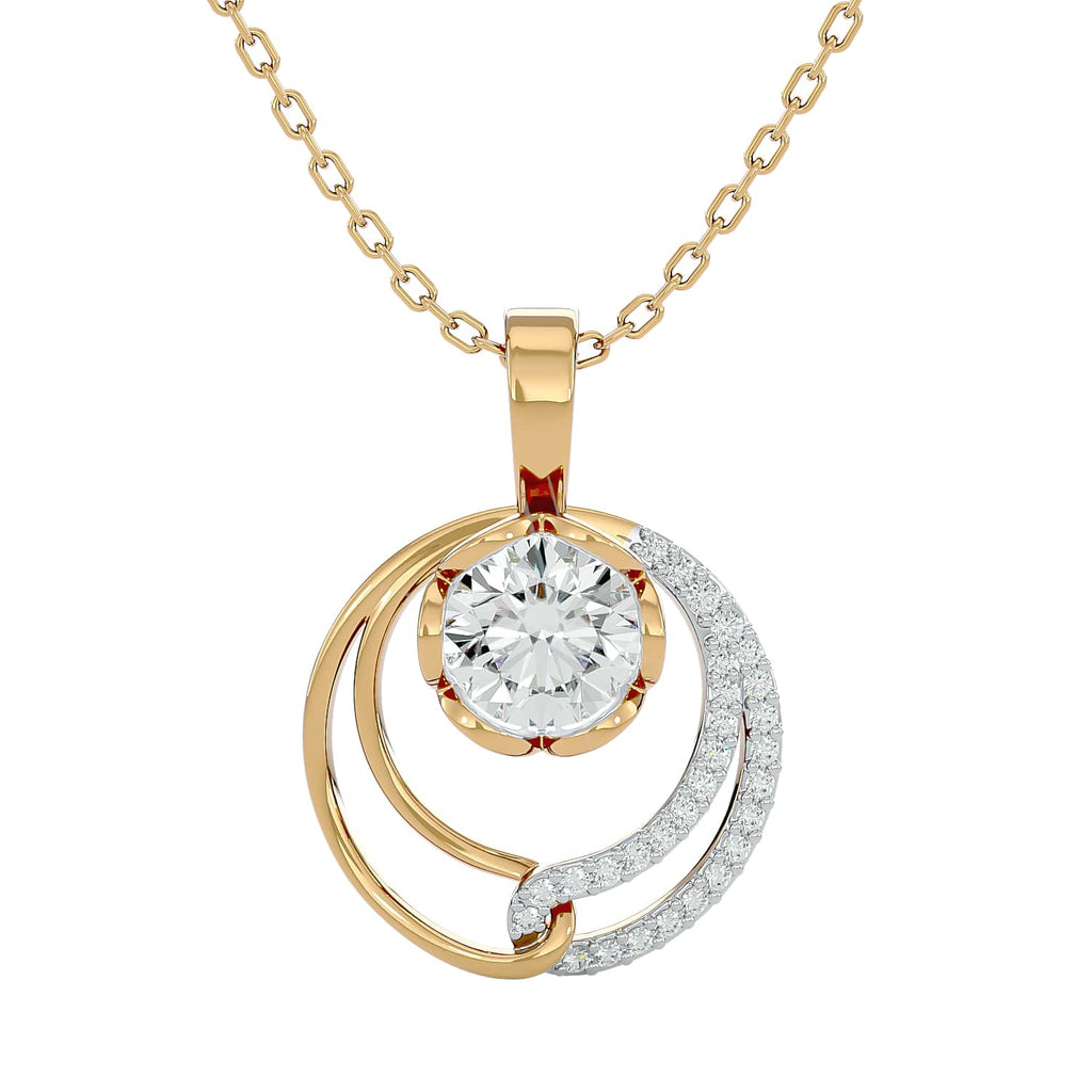 Florid Solitaire Pendant