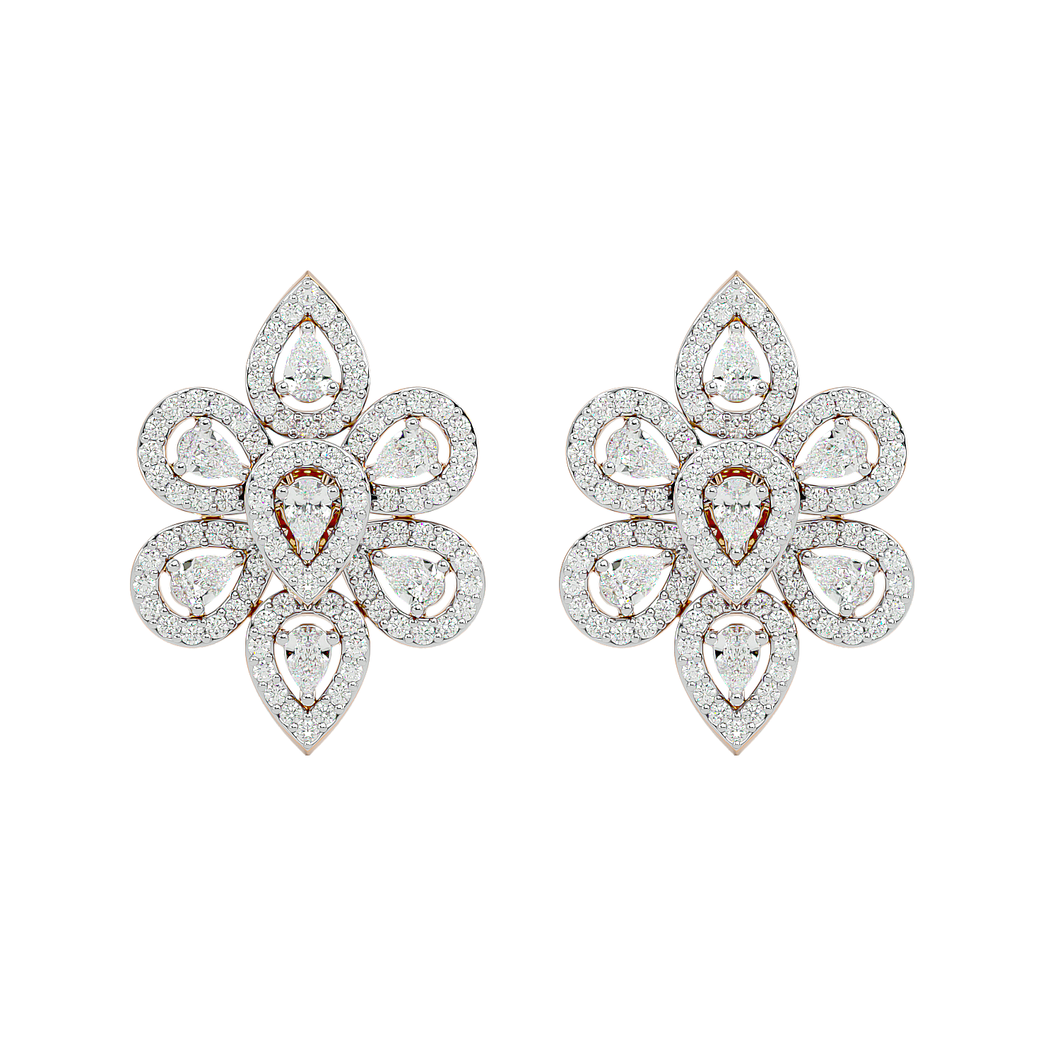 Cascade Solitaire Earring