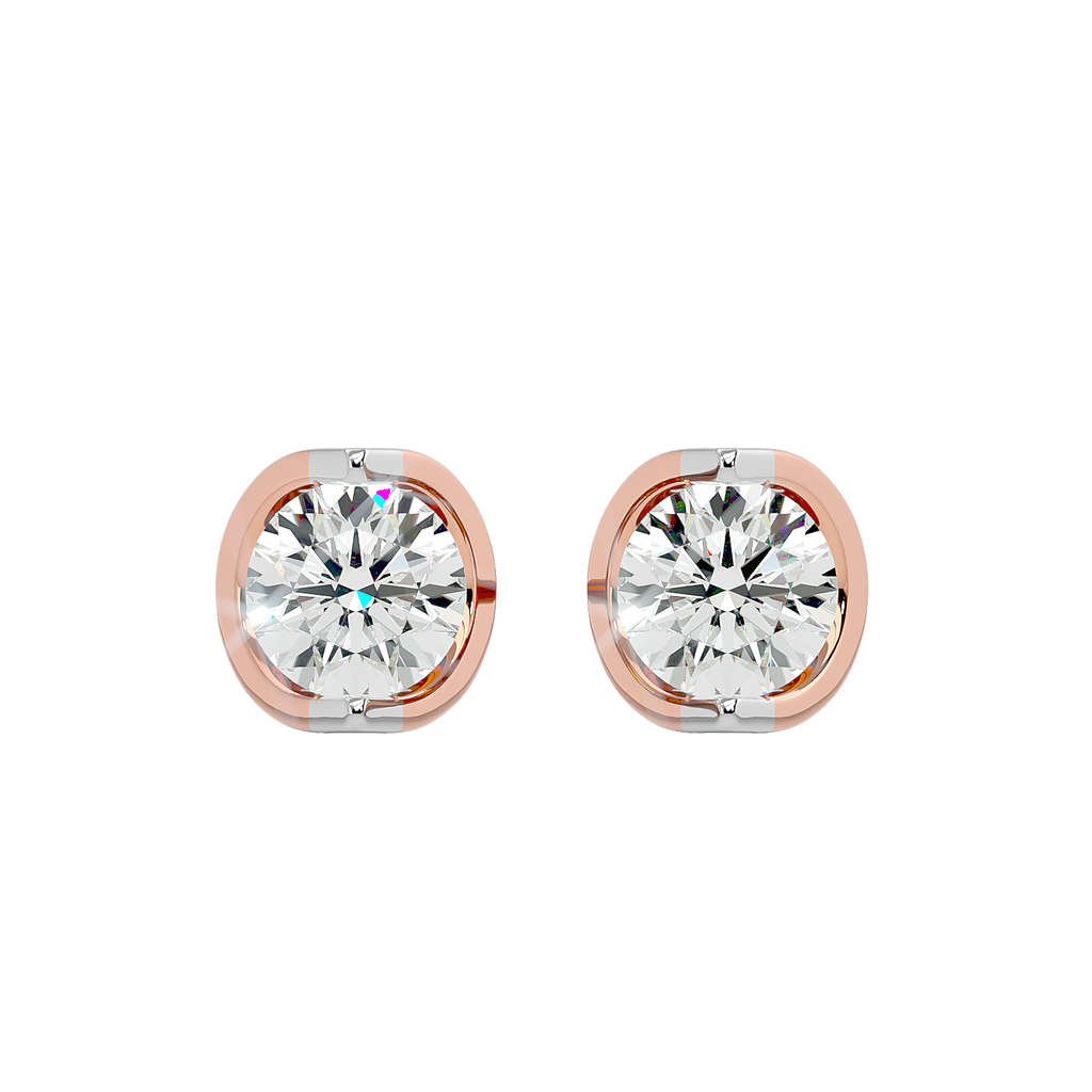 Halo Solitaire Earring