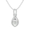 Twin Infinity Solitaire Pendant