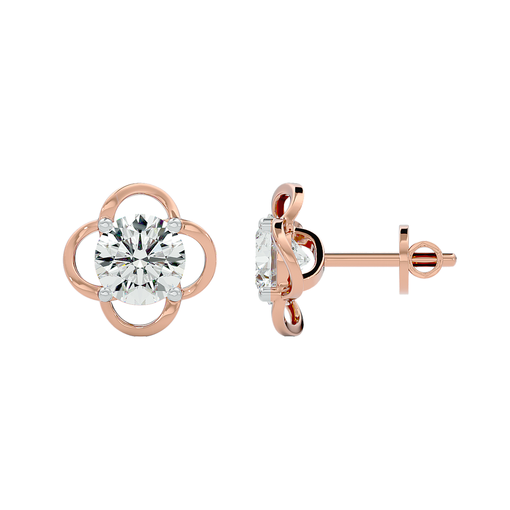 Apex Solitaire Earring