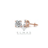 Cushion Solitaire Stud Earring
