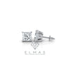 Princess Solitaire Stud  Earring