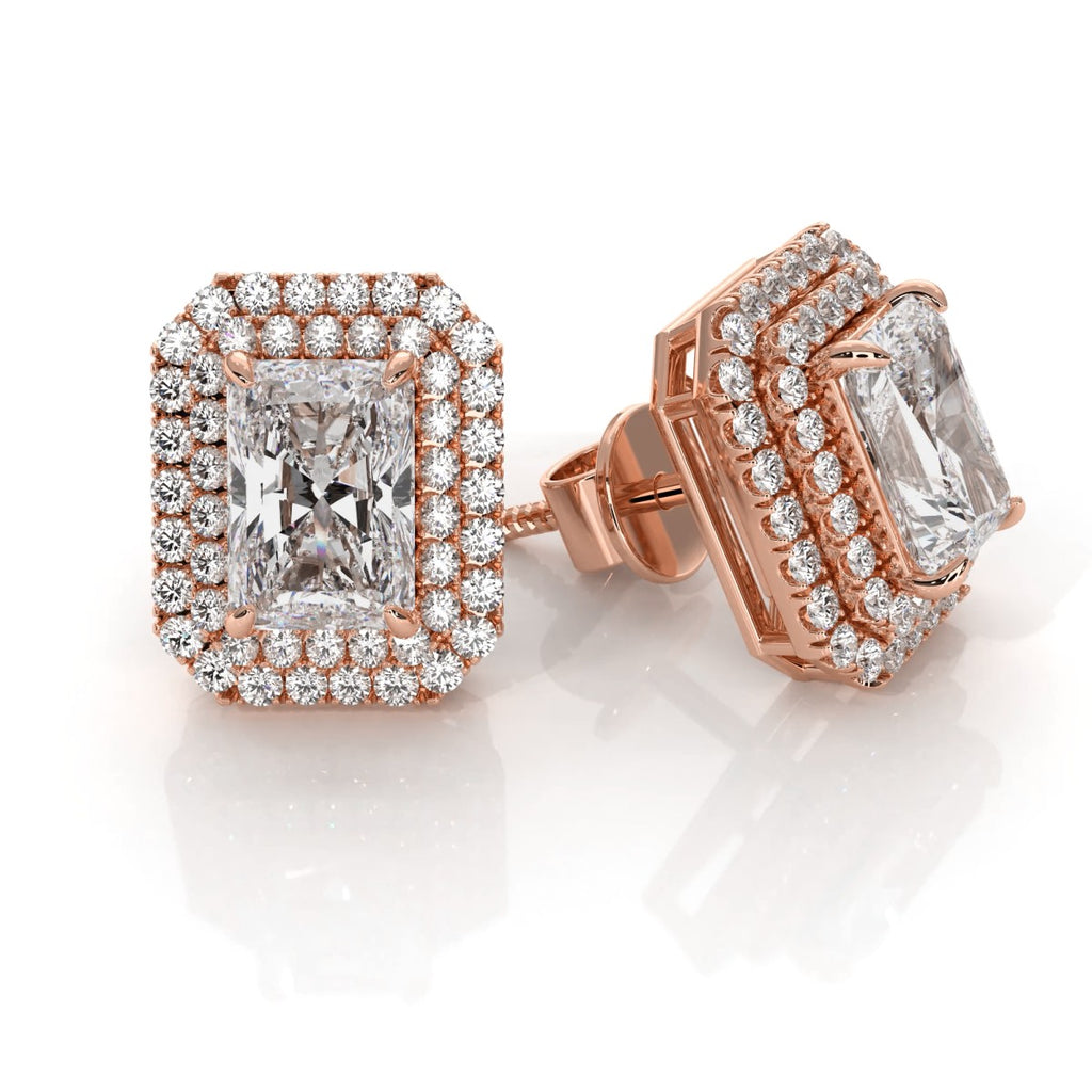 Panache - Rose Gold Lab Grown Diamond Earrings For Women