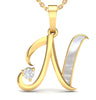 Alphabet N Pendant