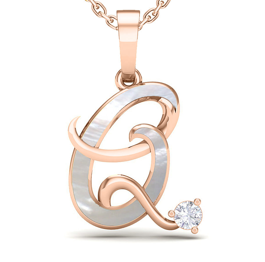 Alphabet Q Pendant