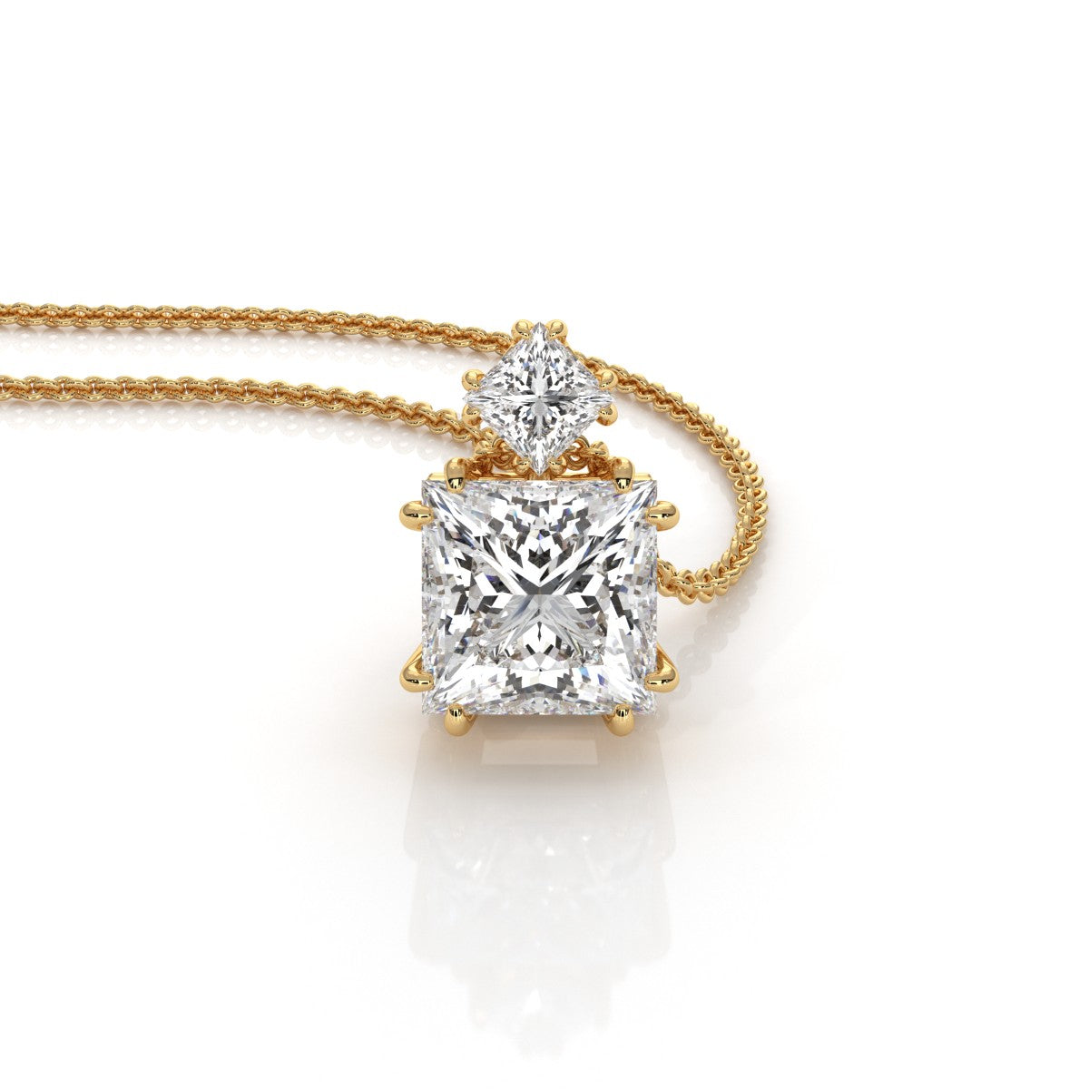 Celestial - Gold Lab Grown Diamond Pendant For Women
