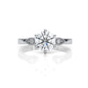 Bling Queen - White Gold Lab Grown Diamond Ring For Women