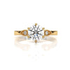 Bling Queen - Gold Lab Grown Diamond Ring For Women