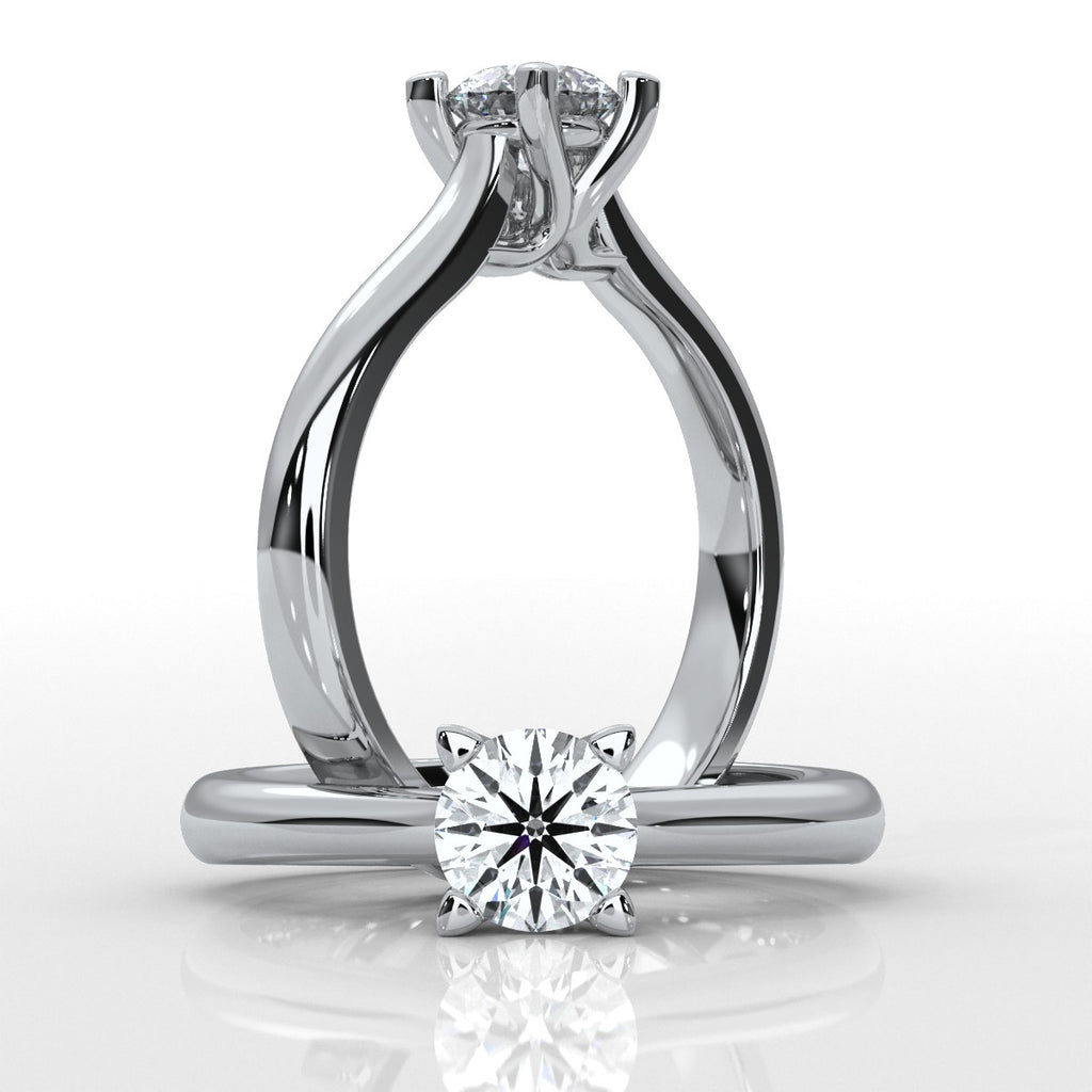 Amor - White Gold Lab Grown Diamond Ring For Women