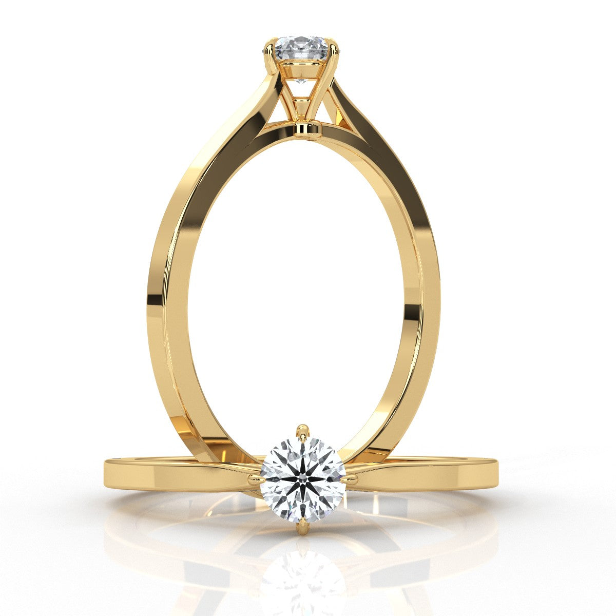 Gleam - Gold Lab Grown Diamond Ring For Women