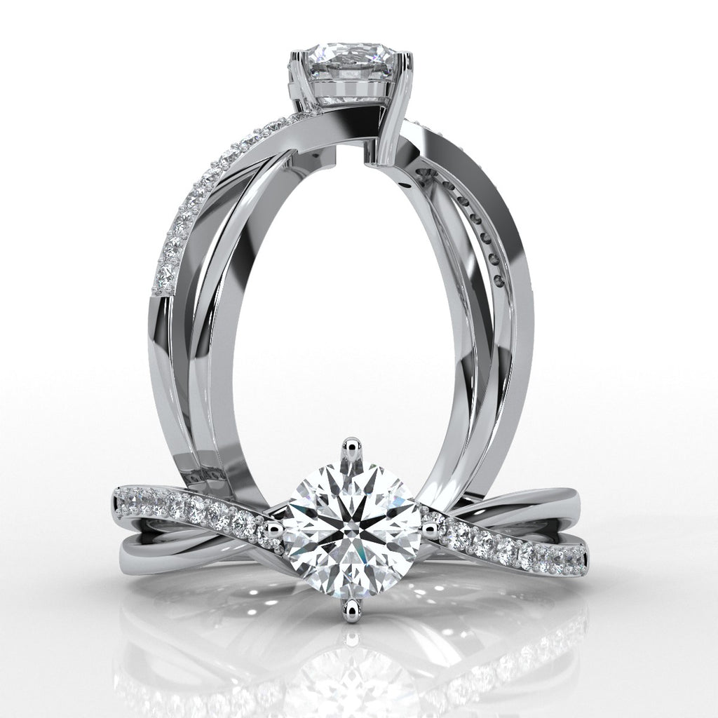 Glacial - White Gold Lab Grown Diamond Ring For Women