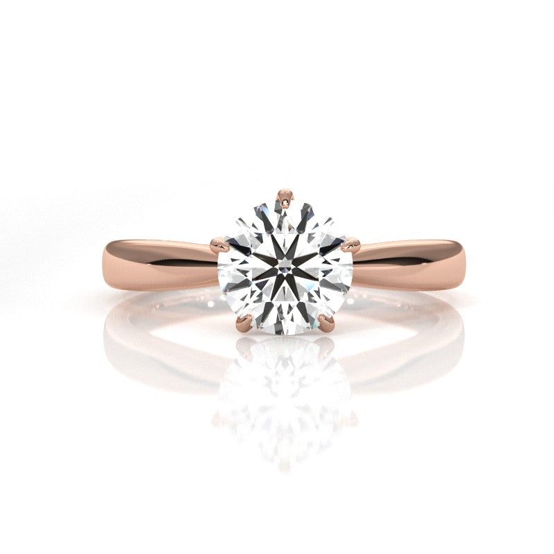 Regalia - Rose Gold Lab Grown Diamond Ring For Women