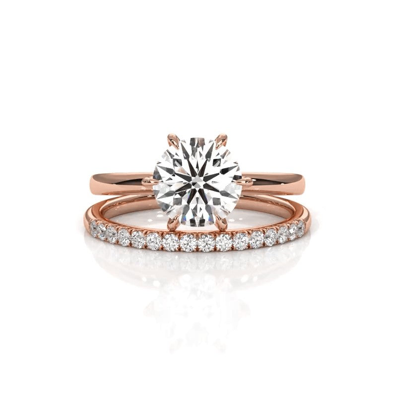 Sinfonia - Rose Gold Lab Grown Diamond Ring For Women