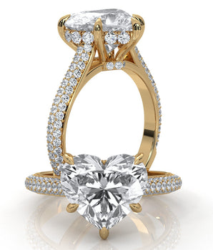 Valentine - Gold Lab Grown Diamond Ring For Women