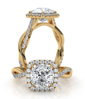 Bulwark - Gold Lab Grown Diamond Ring For Women