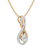 Twin Infinity Solitaire Pendant