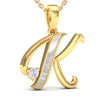 Alphabet K Pendant