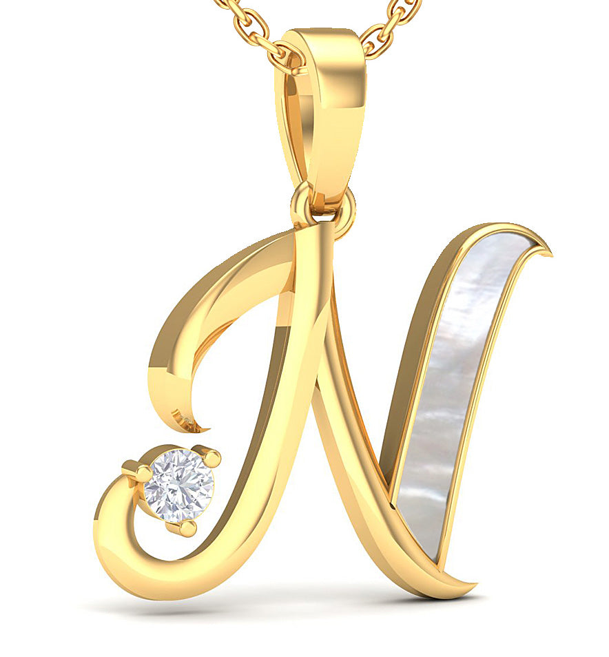 Alphabet N Pendant