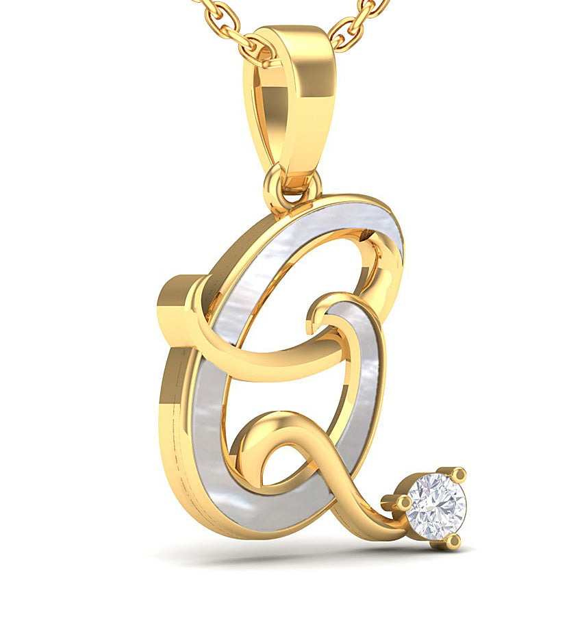 Alphabet Q Pendant