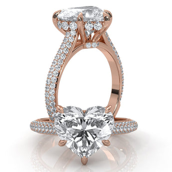 Valentine - Rose Gold Lab Grown Diamond Ring For Women