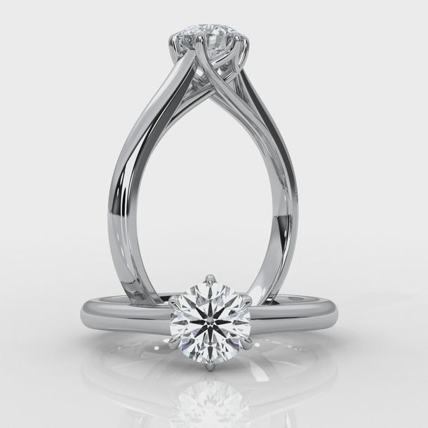 Elegant - White Gold Lab Grown Diamond Ring For Women
