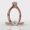 Crown - Rose Gold Lab Grown Diamond Ring For Women