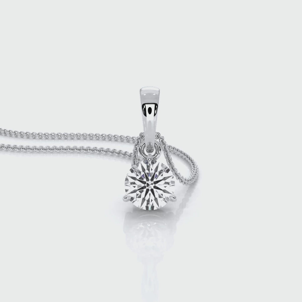 Soiree - White Gold Lab Grown Diamond Pendant For Women