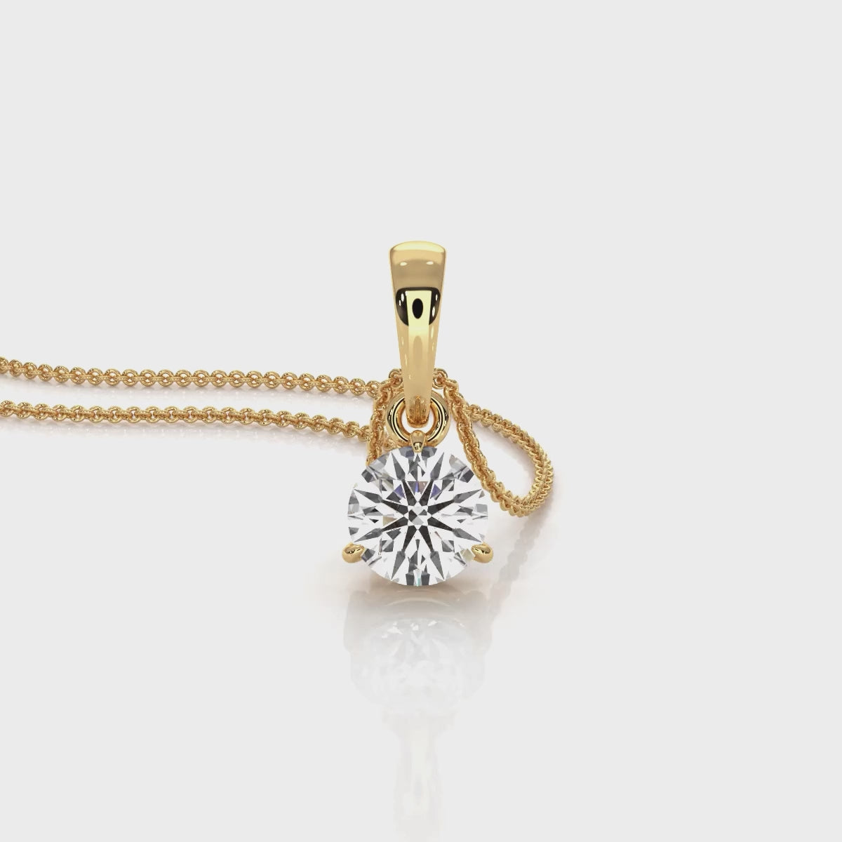 Soiree - Gold Lab Grown Diamond Pendant For Women