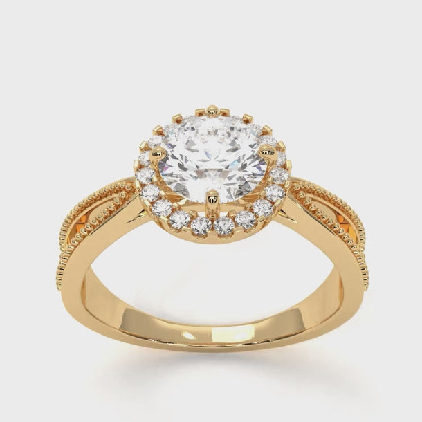 Amore - Gold Lab Grown Diamond Ring For Women